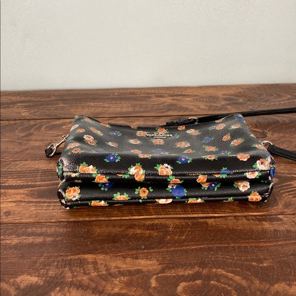 Coach Black Floral Crossbody Bag - Picture 15 of 16
